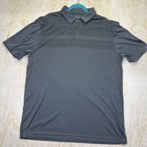 USED XXL Etonic Polyester Short Sleeve Polo Shirt Golf Gray